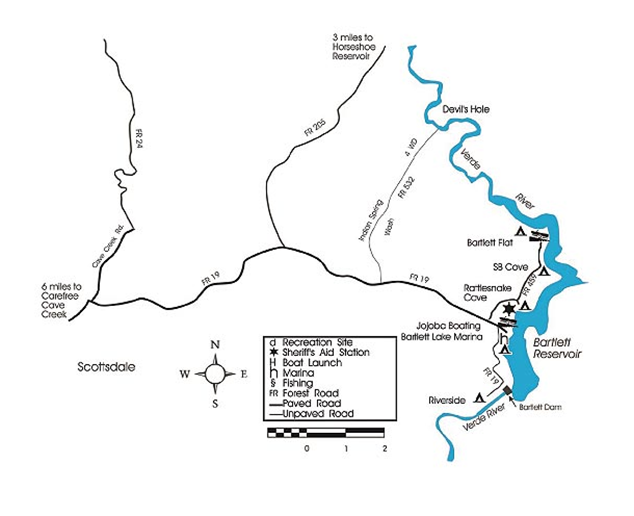 Bartlett Lake Map Gadgets 2018   Bartlett Lake Map 