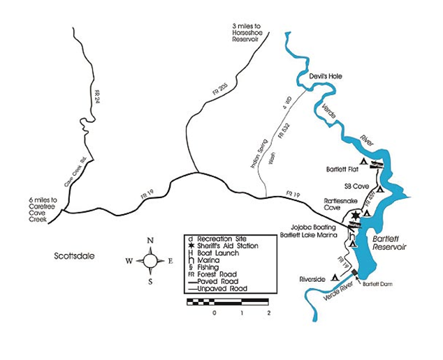Bartlett-Lake-Map